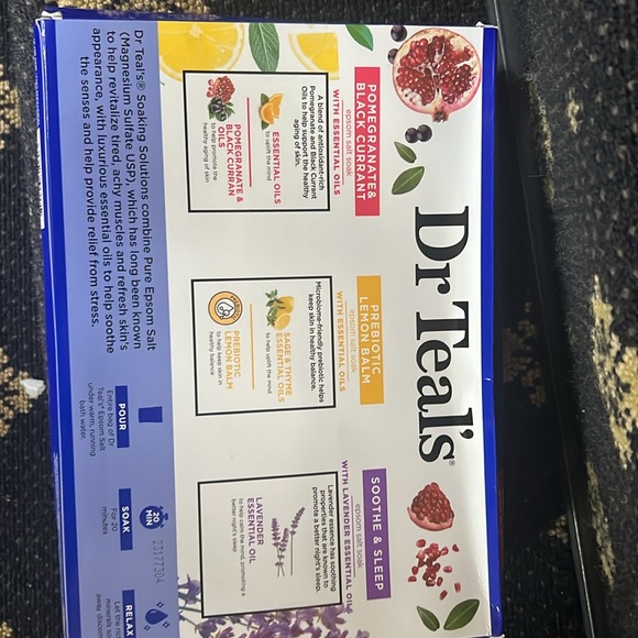 Dr.Teals 4 Piece PrebioticLemon Balm Soothe Sleep Epsom Salt Soak.Never opened - Picture 3 of 4